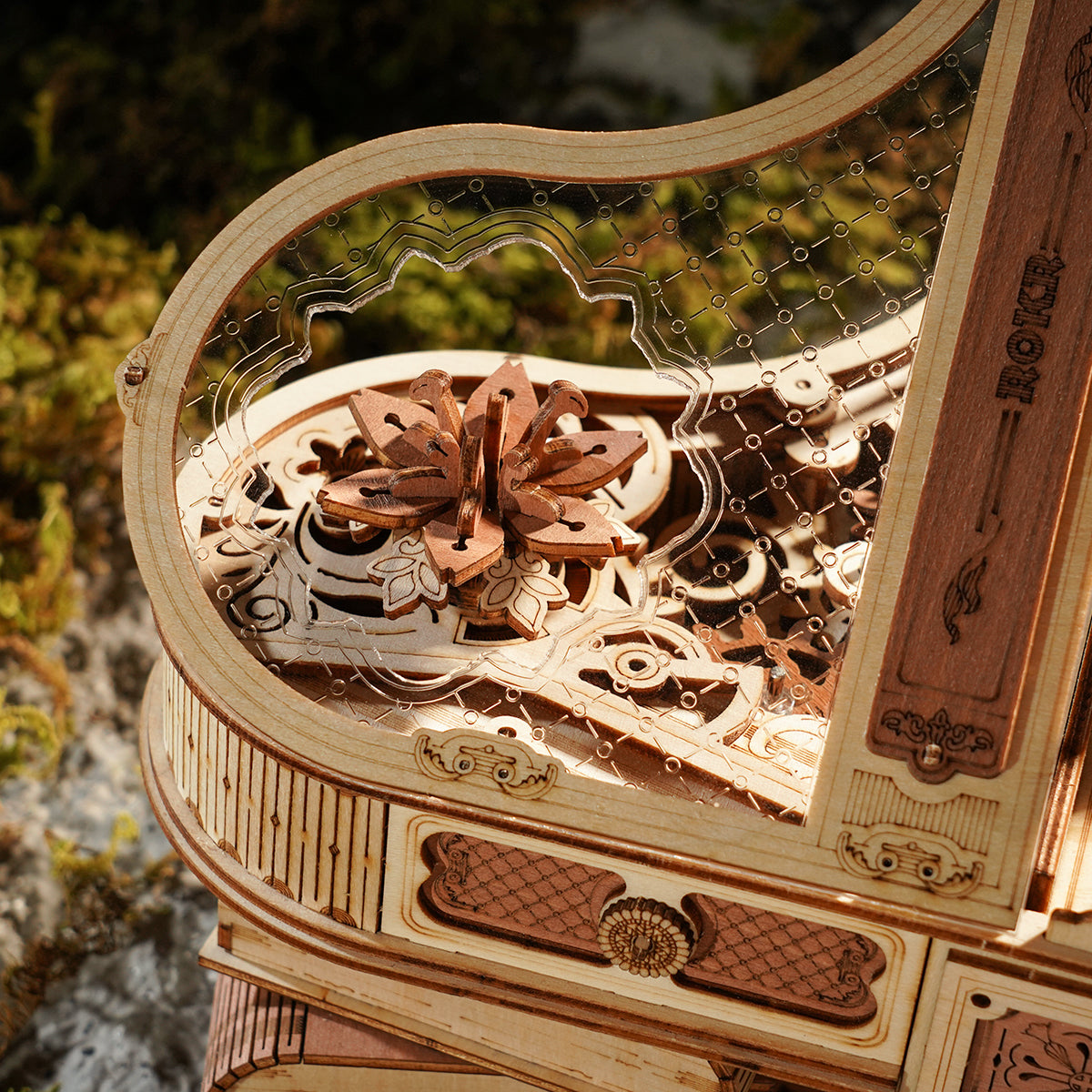 Self-Playing Piano Music Box - 3D Wooden Mechanical Puzzle