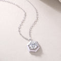 1 Carat Moissanite Necklace - S925 Sterling Silver with Chain