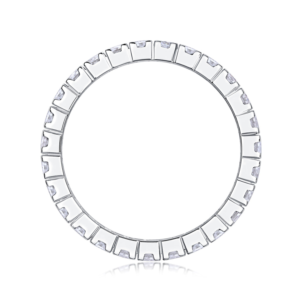 Multi-Row Moissanite S925 Sterling Silver Ring