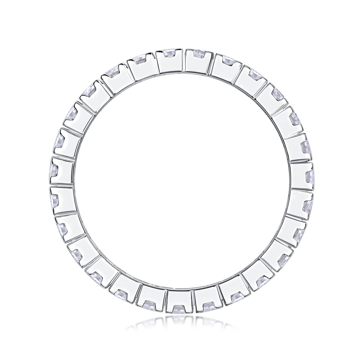 Multi-Row Moissanite S925 Sterling Silver Ring