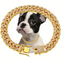Diamond Studded Pet Collar - Bling Safety Necklace for Dogs & Cats