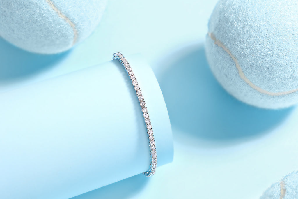Moissanite Diamond S925 Sterling Silver Bracelet