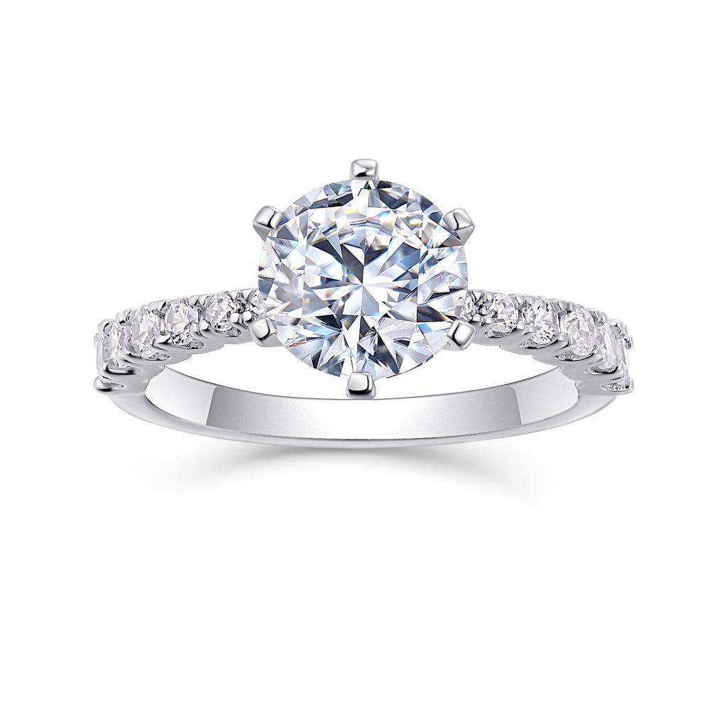 2 Carat Moissanite Ring - S925 Sterling Silver