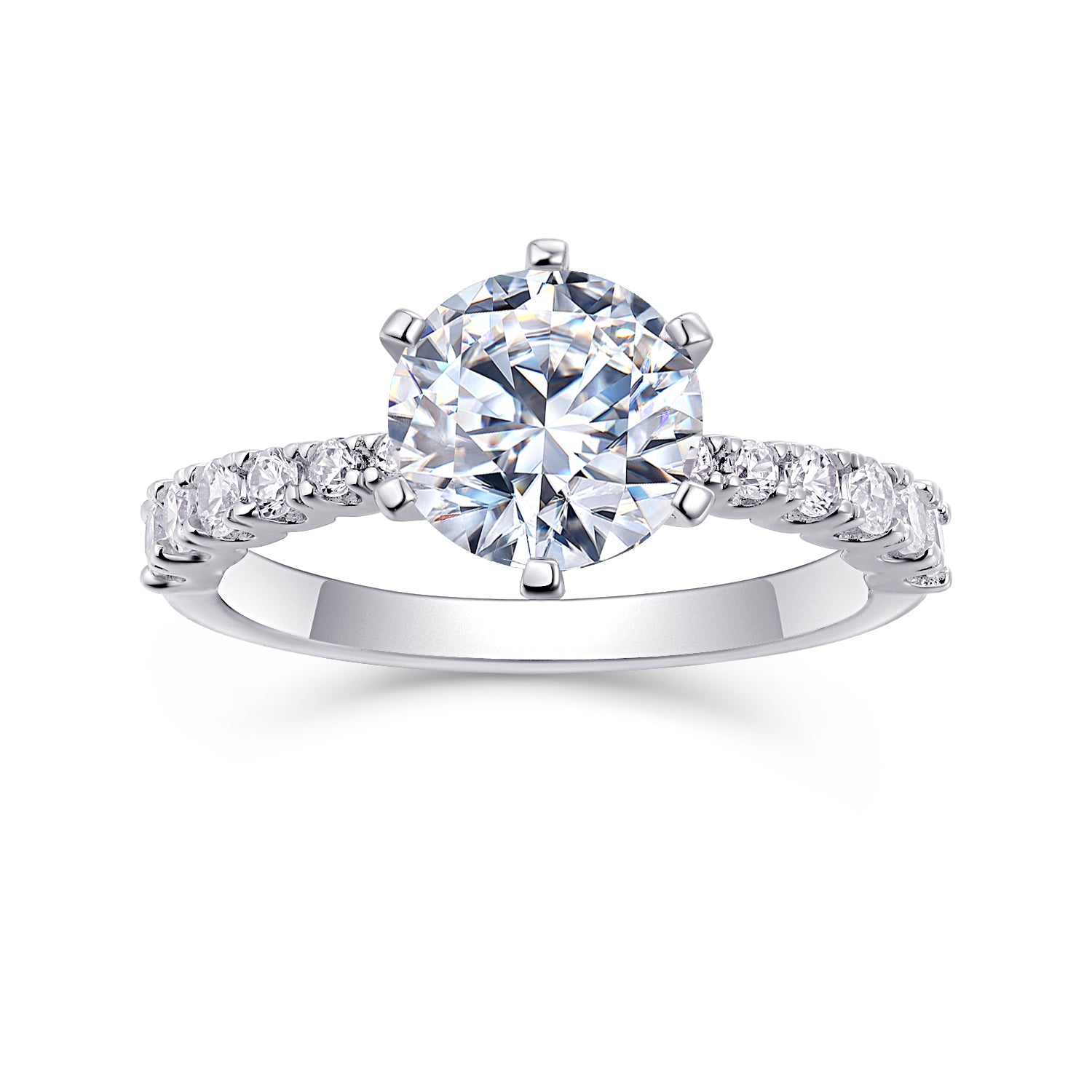 2 Carat Moissanite Ring - S925 Sterling Silver