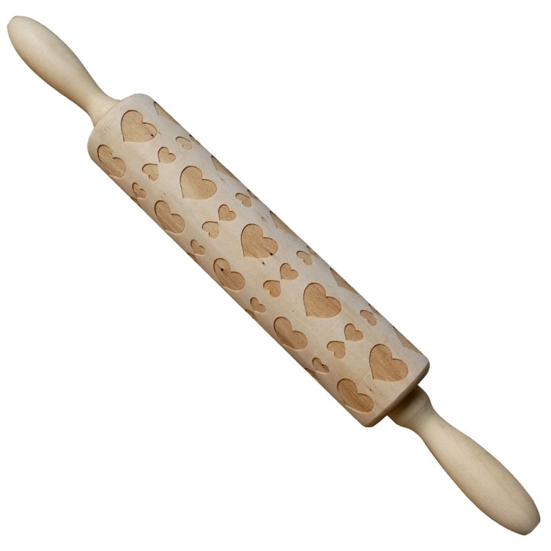Embossed Holiday Rolling Pin - Various Designs and Sizes