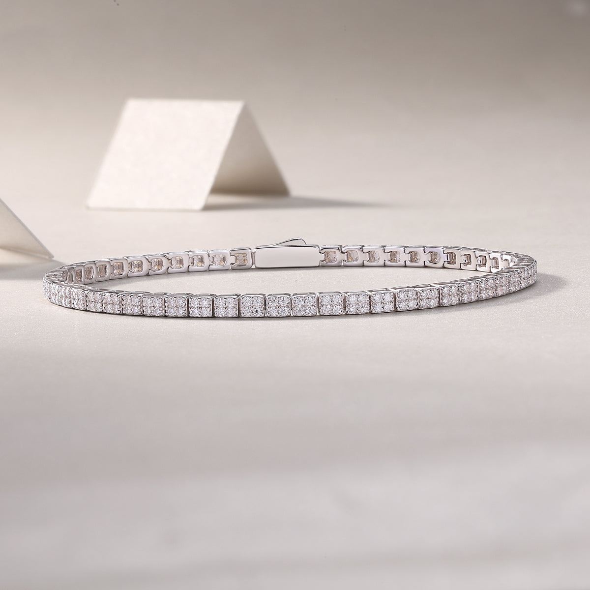 Piano Poet Moissanite Tennis Bracelet – S925 Sterling Silver