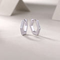 Moissanite Stud Earrings - S925 Sterling Silver Platinum-Plated (Pair)