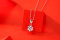 Moissanite Diamond Necklace Pendant — S925 Sterling Silver, 1ct / 2ct / 3ct