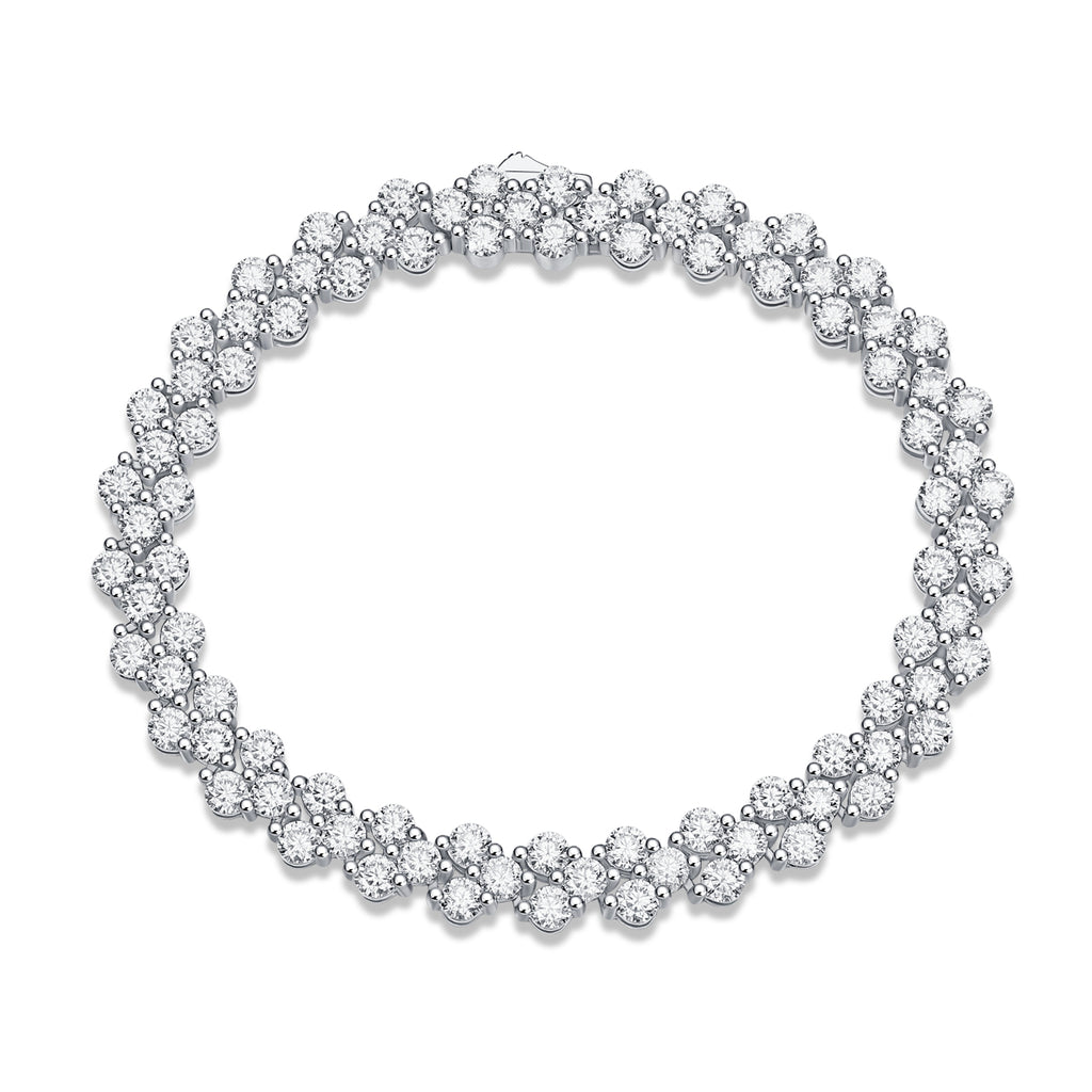 Luxury Moissanite Tennis Bracelet - 925 Sterling Silver
