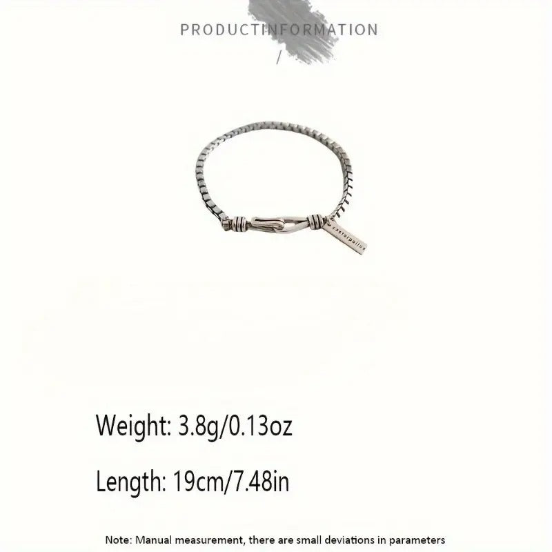 Vintage Box Chain Cross Bracelet - Faith & Style Accessory
