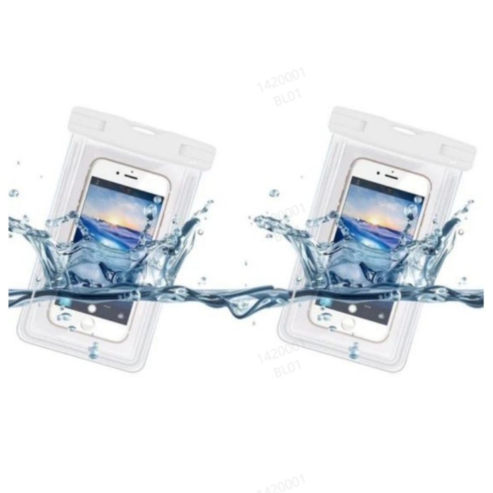 Waterproof Phone Pouch (2-Pack) - Universal Dry Bag for Swimming & Water Sports