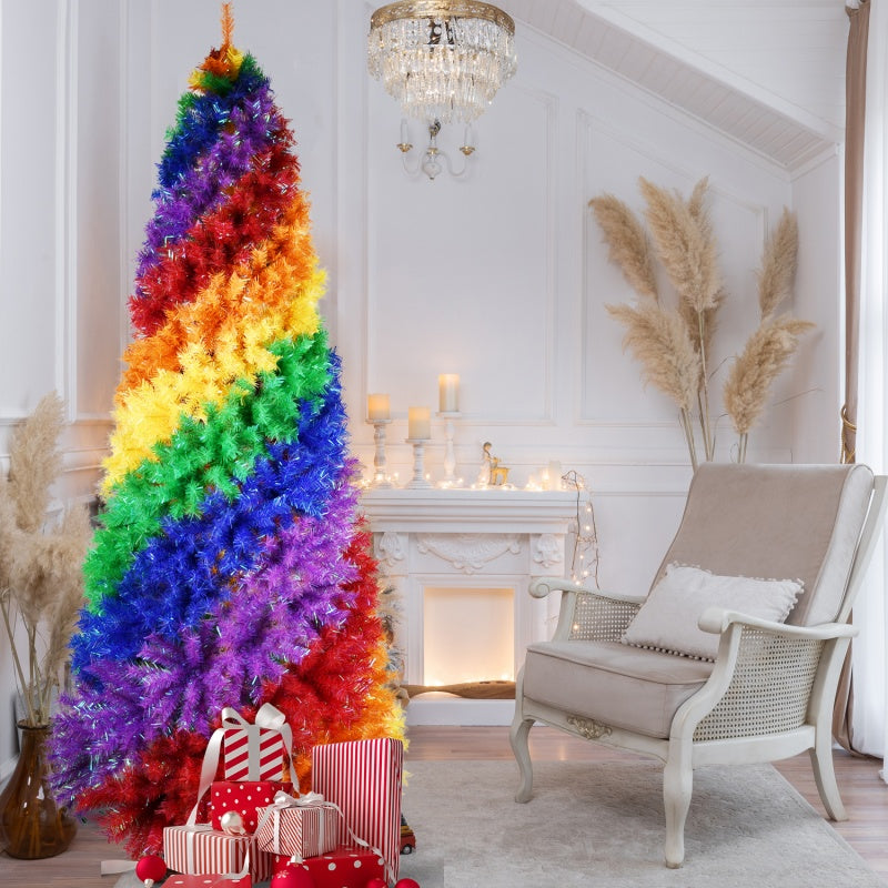 Rainbow Spiral Christmas Tree - Colorful Artificial Tree