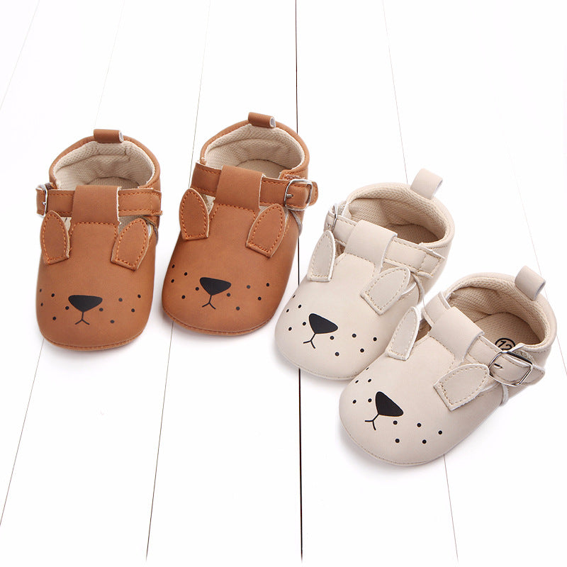 Cartoon Animal Baby Shoes, matte, non-slip, soft bottom