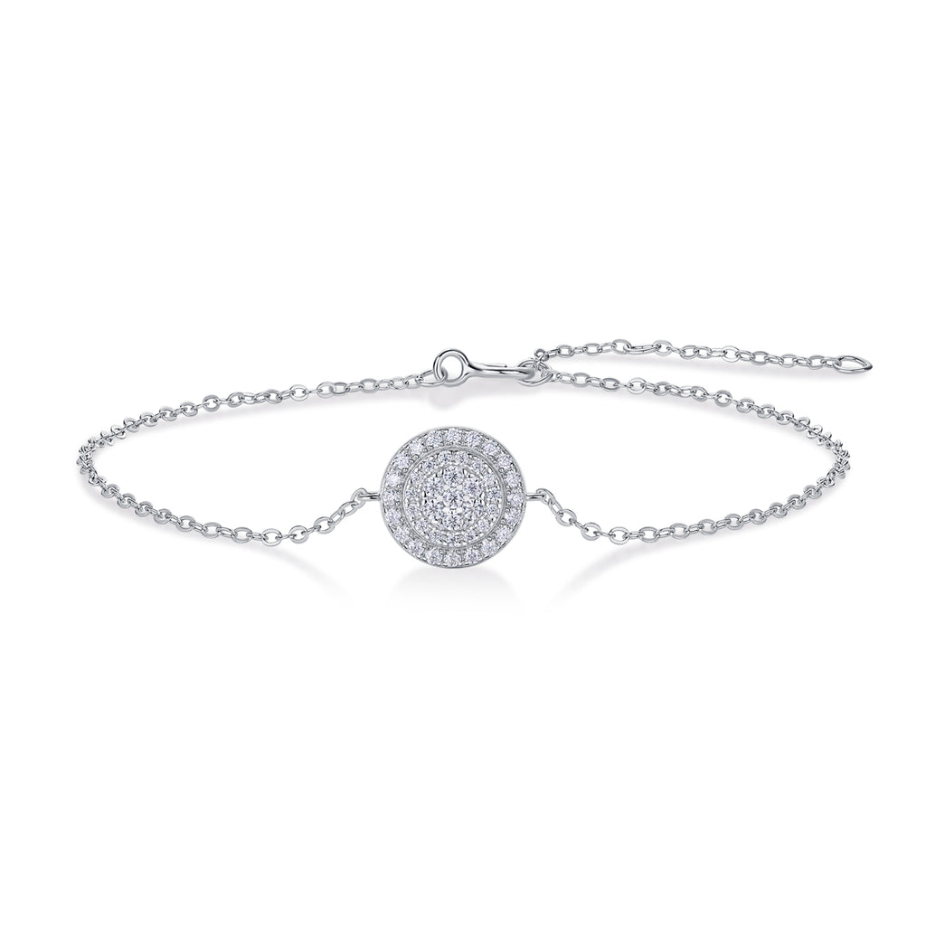 Moissanite Sterling Silver Bracelet