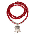 Red Agate Beaded Good Luck Bracelet