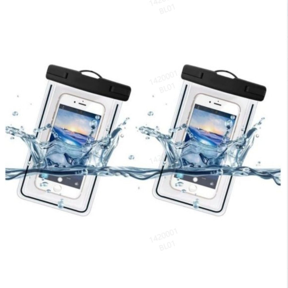 Waterproof Phone Pouch (2-Pack) - Universal Dry Bag for Swimming & Water Sports