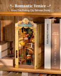 Robotime Venice Book Nook Kit - DIY Miniature Bookshelf Insert