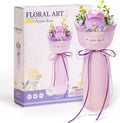 Purple Rose 3D Flower Puzzle - French Style Bouquet