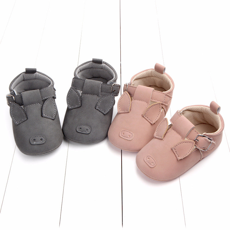 Cartoon Animal Baby Shoes, matte, non-slip, soft bottom