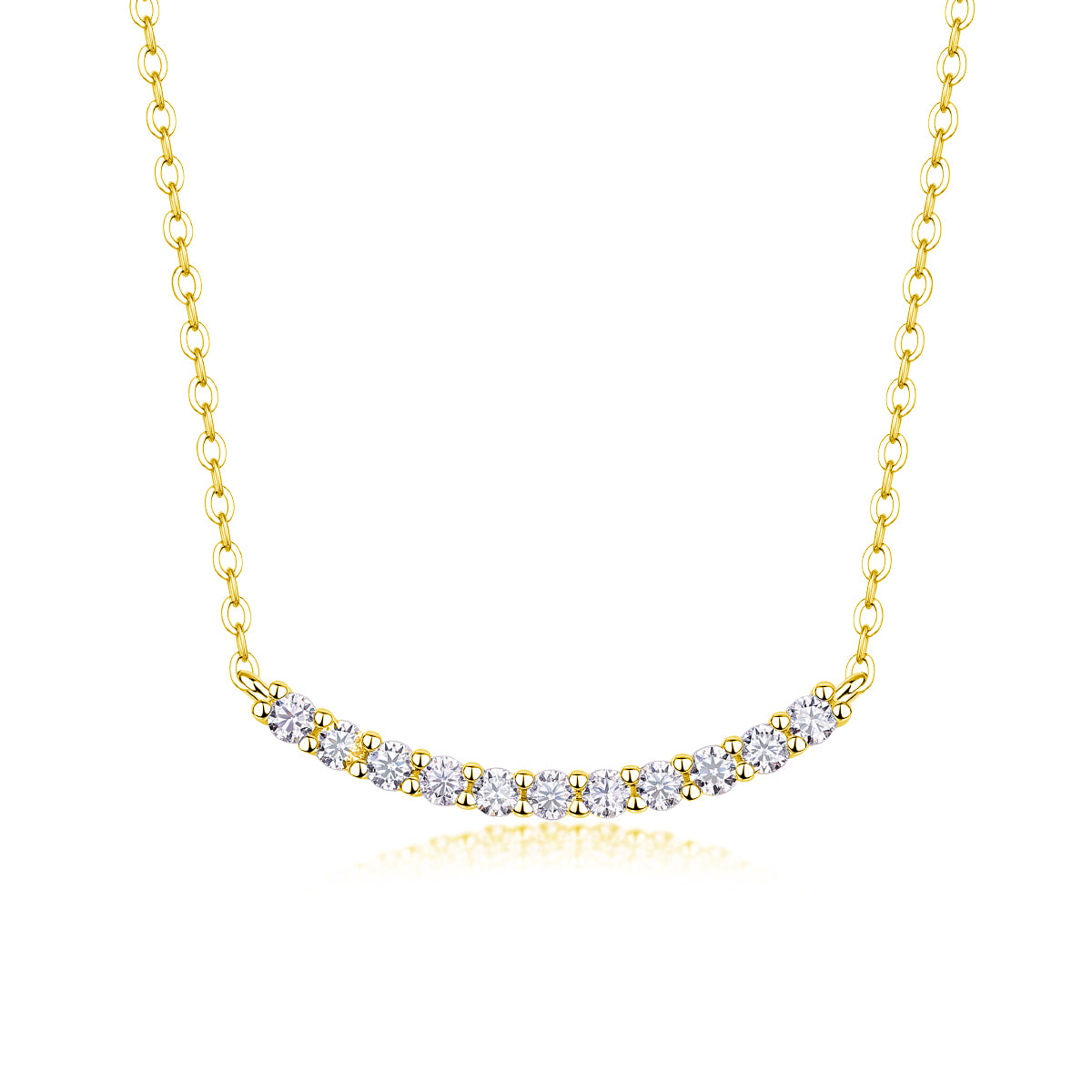 Moissanite Relaxed Feel Pendant Necklace