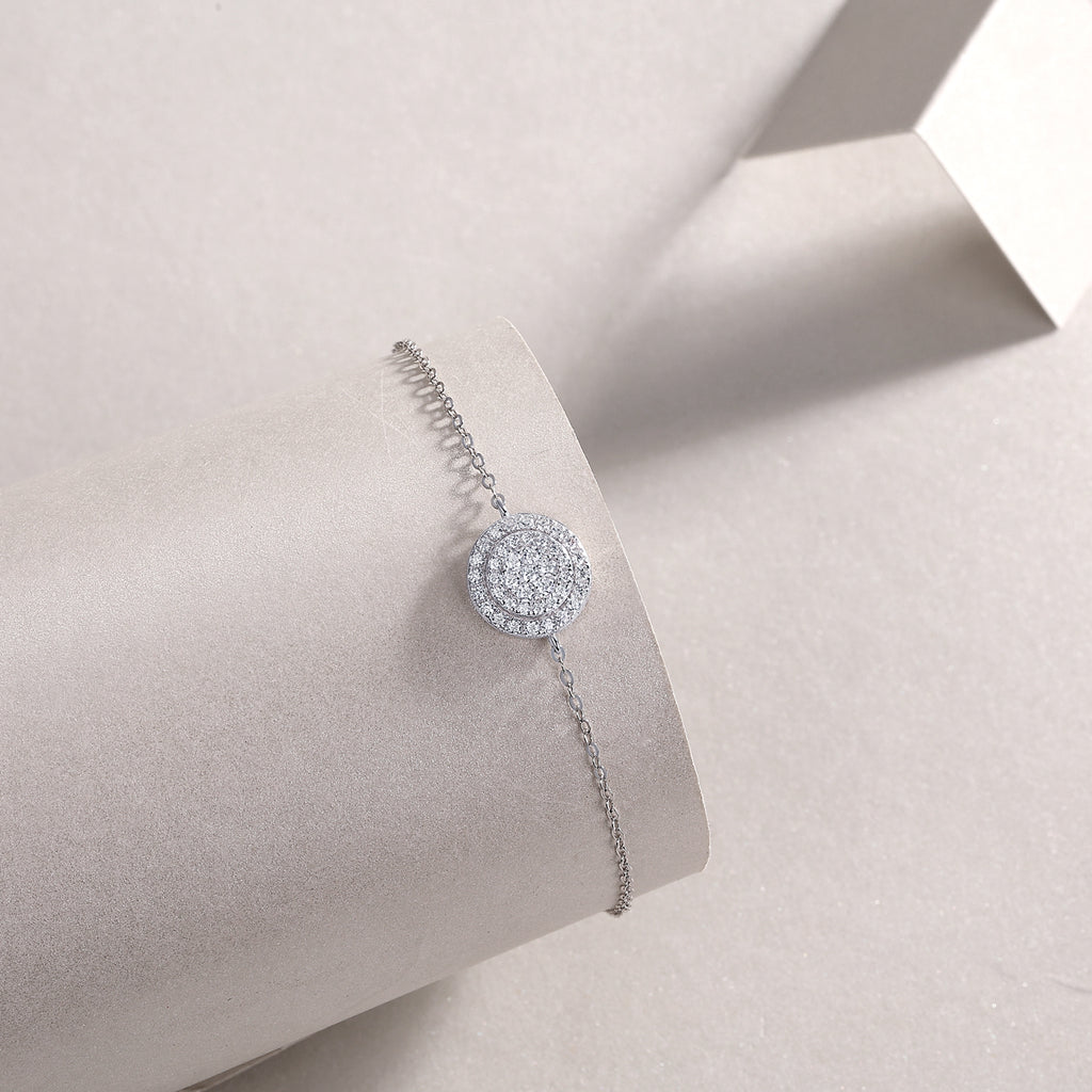 Moissanite Sterling Silver Bracelet