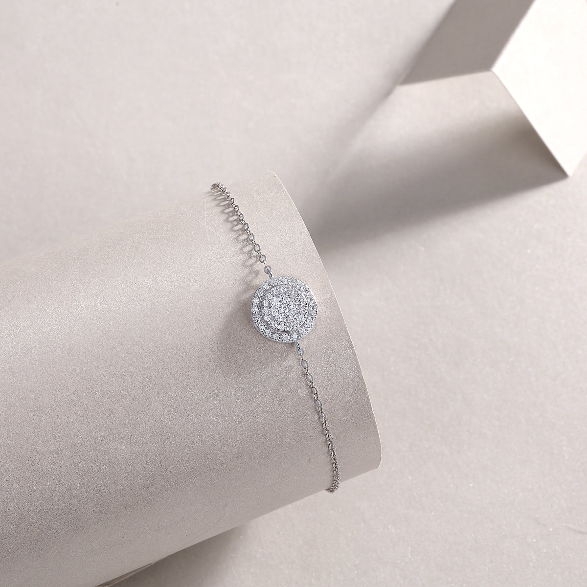 Moissanite Sterling Silver Bracelet