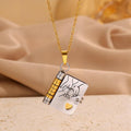 Book Locket Necklace for Daughter or Son - Stainless Steel