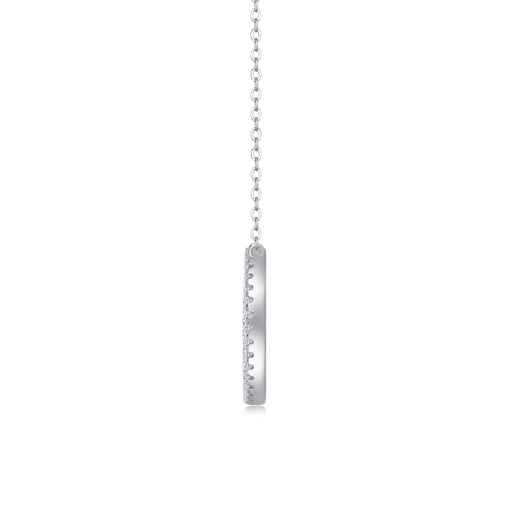 Moissanite Pendant Necklace – S925 Sterling Silver