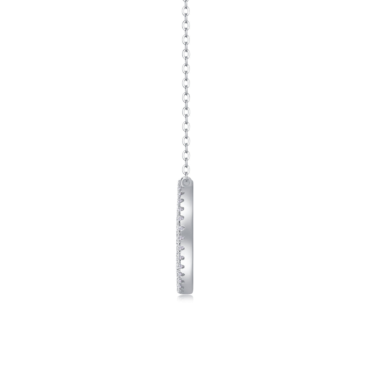 Moissanite Pendant Necklace – S925 Sterling Silver