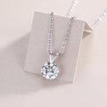 2-Carat Moissanite V-Shape Pendant in S925 Sterling Silver
