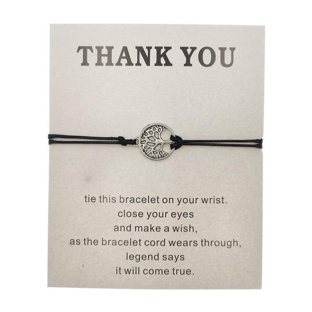 Hand-Woven Rope Tree of Life Bracelet