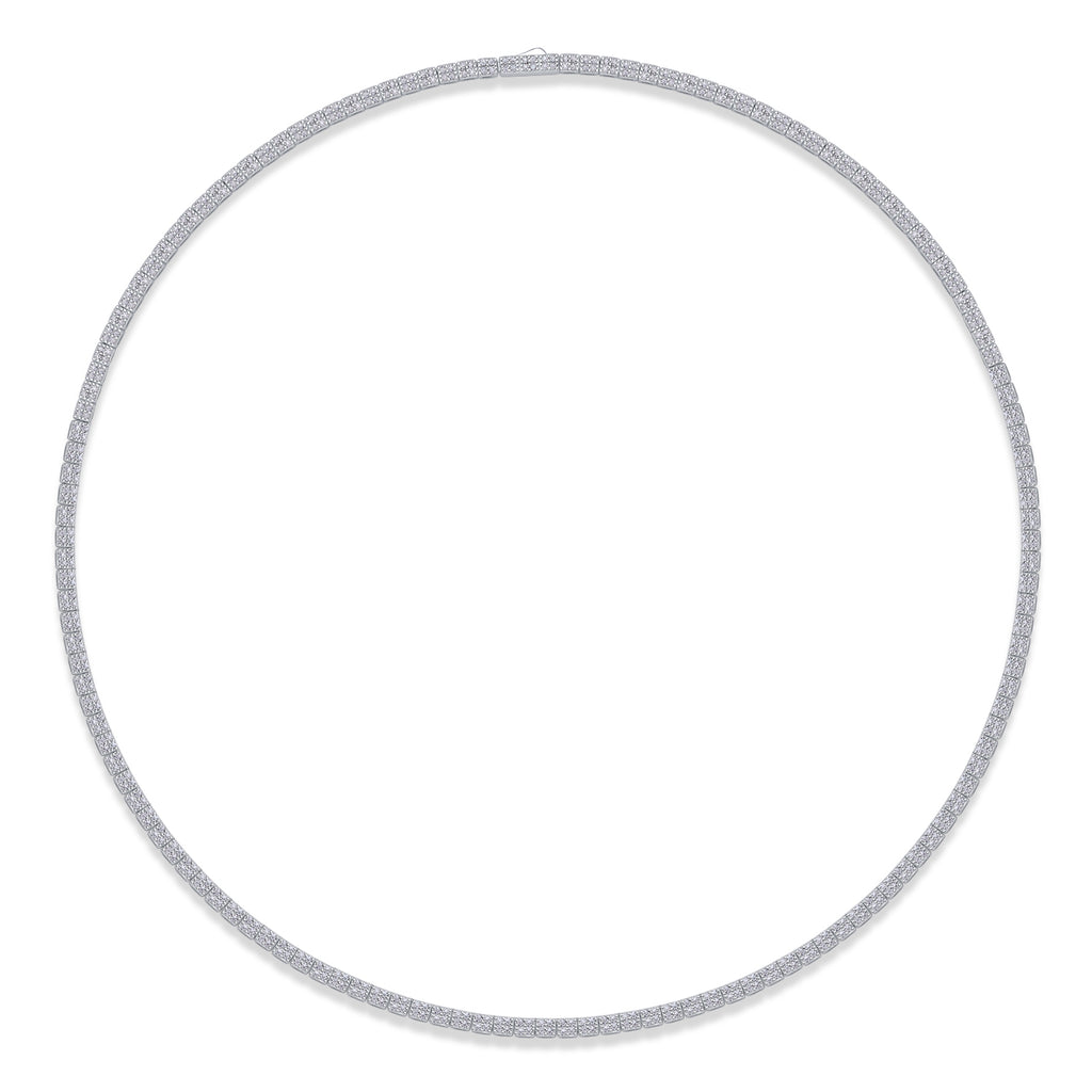 Moissanite Tennis Necklace in S925 Sterling Silver