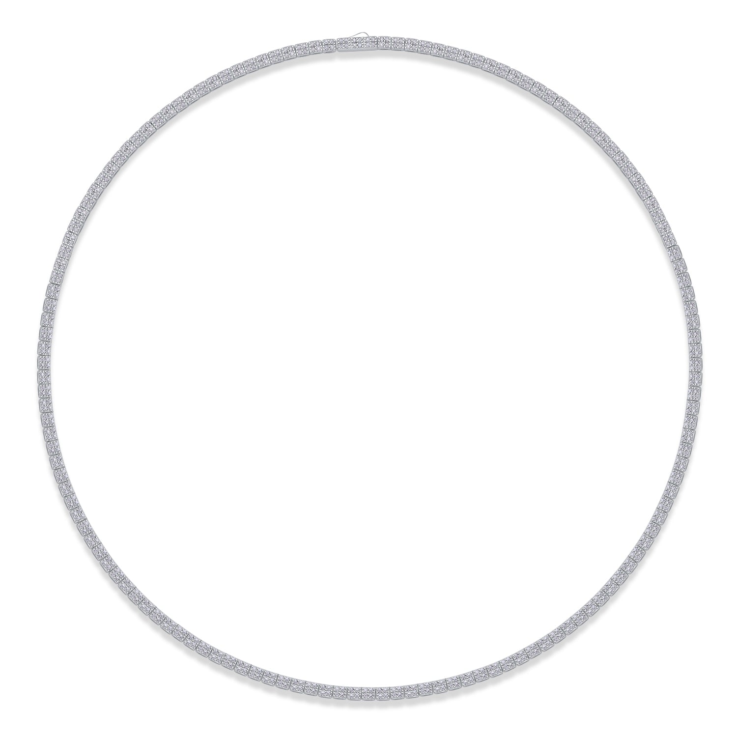 Moissanite Tennis Necklace in S925 Sterling Silver