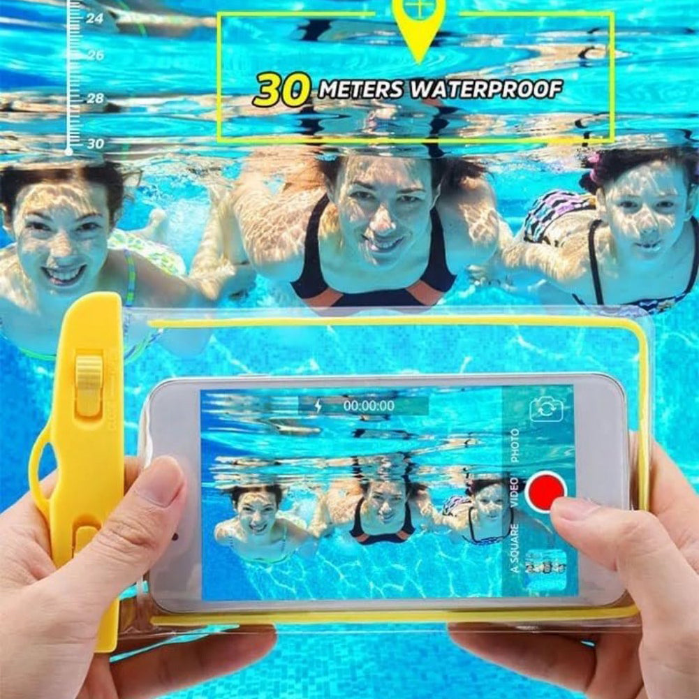Waterproof Phone Pouch (2-Pack) - Universal Dry Bag for Swimming & Water Sports