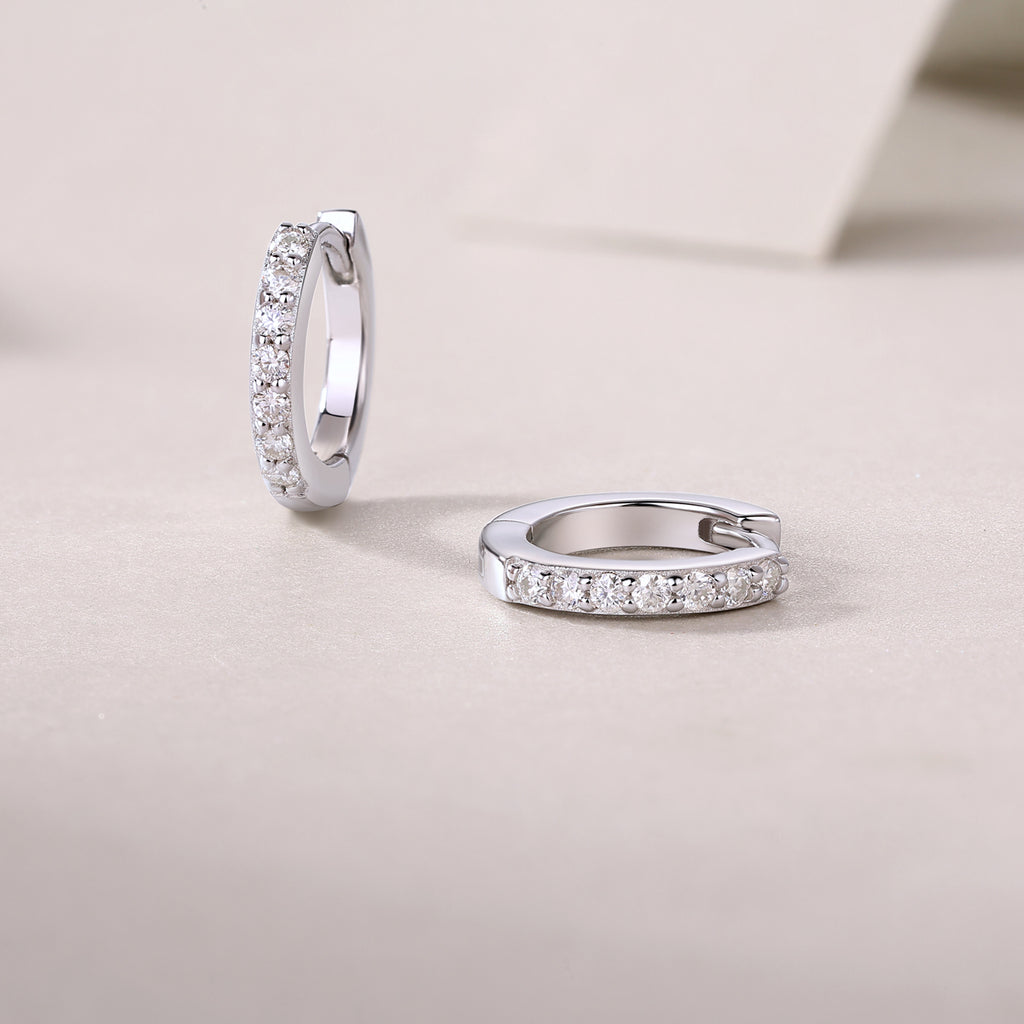 Moissanite Stud Earrings – S925 Sterling Silver