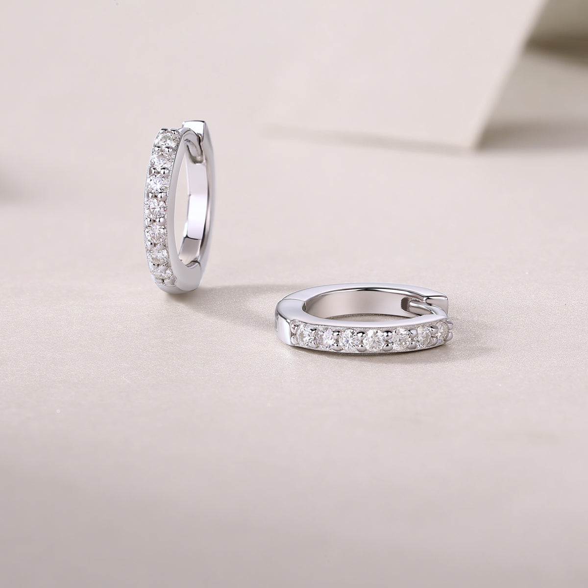 Moissanite Stud Earrings – S925 Sterling Silver