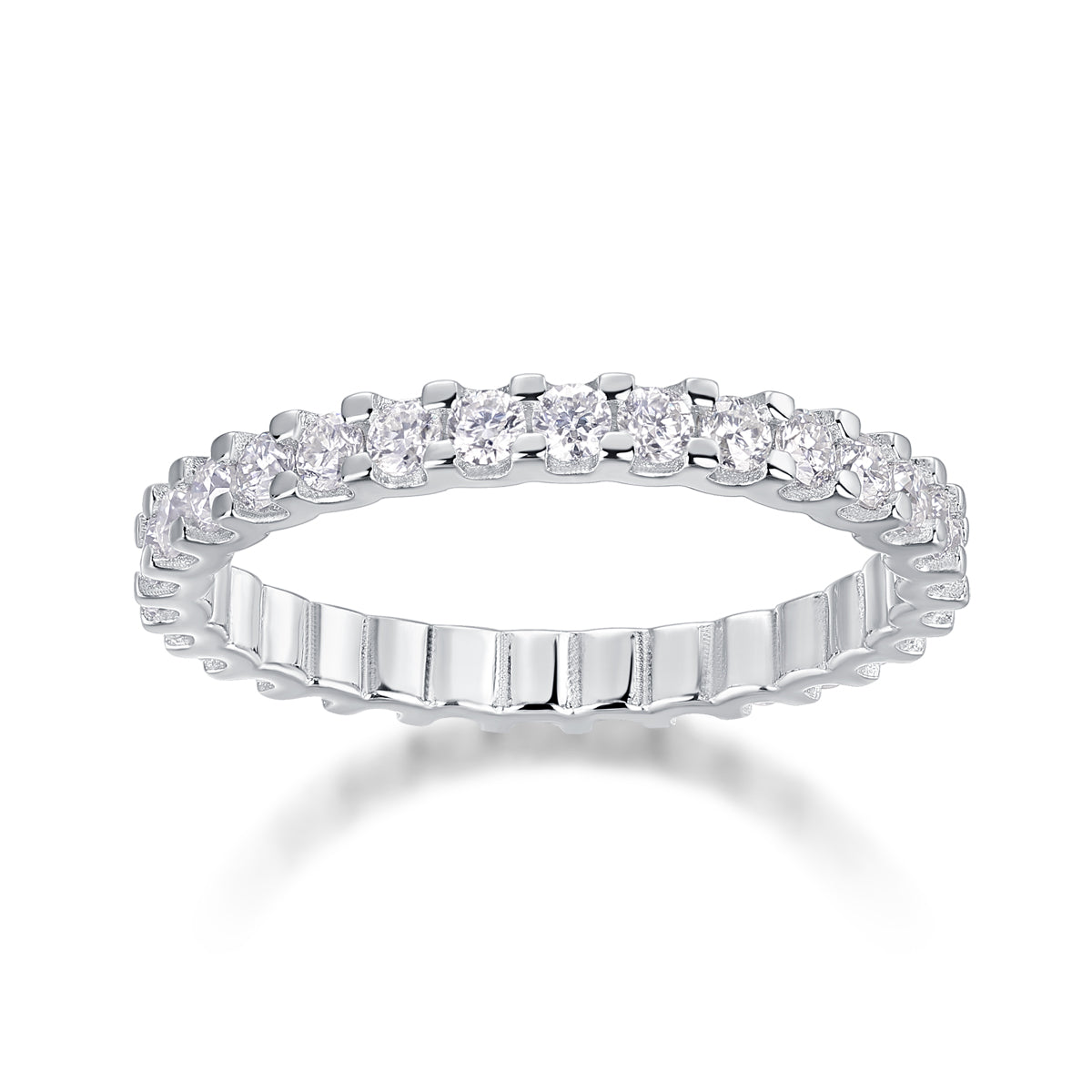 Moissanite Wish Ring - 925 Sterling Silver