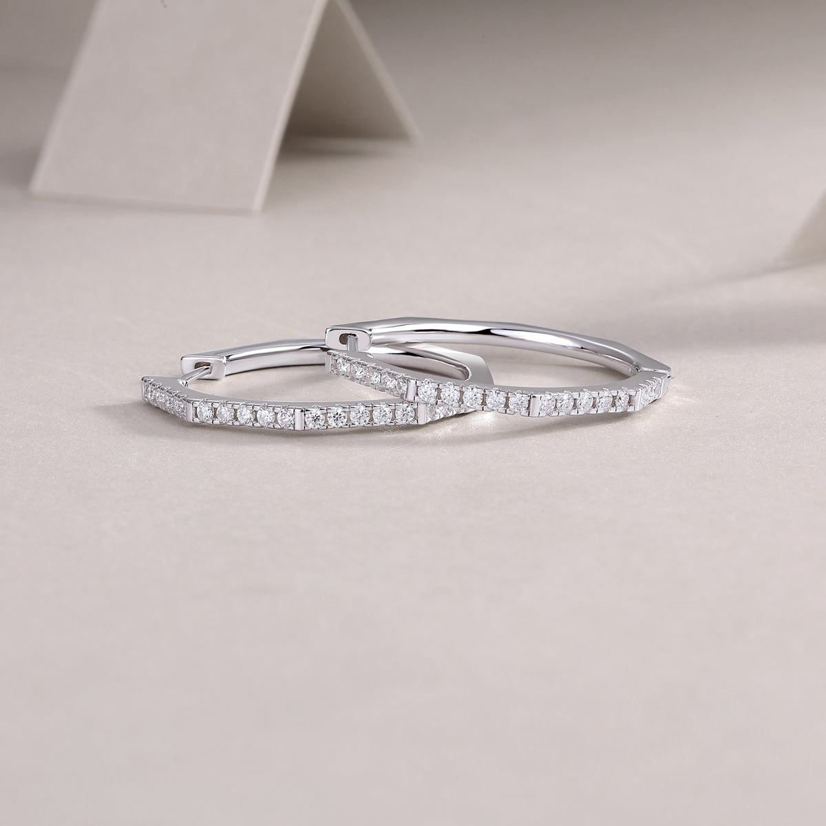 Moissanite Star Stud Earrings in S925 Sterling Silver