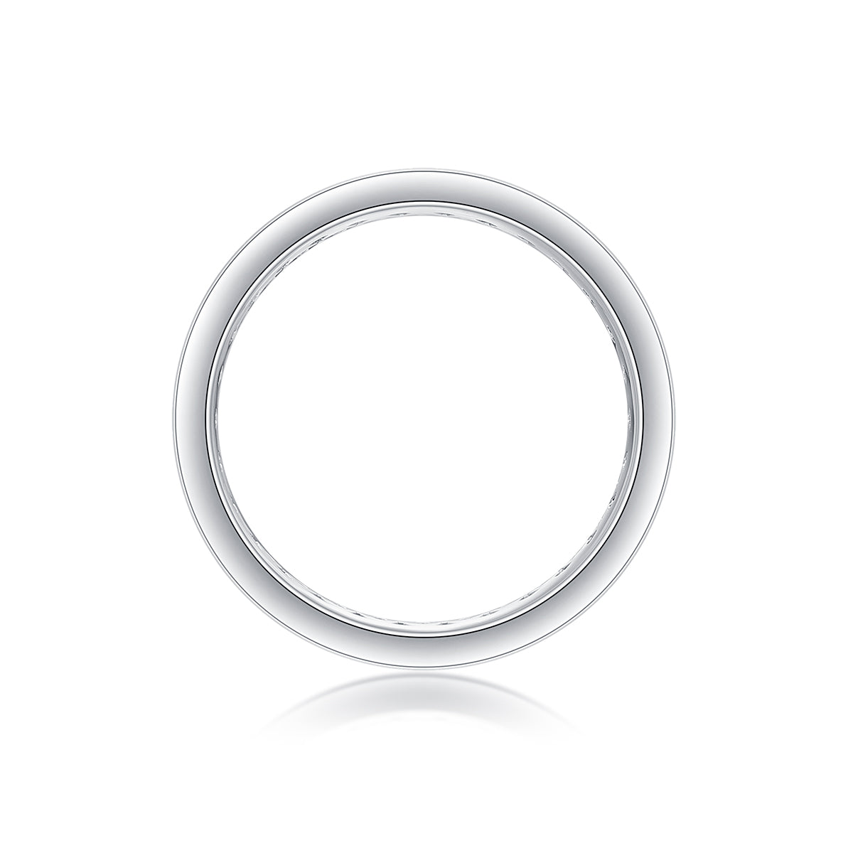 Moissanite Eternity Band - S925 Sterling Silver