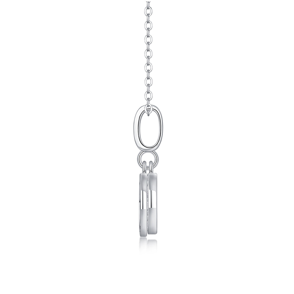Moissanite Double Ring Pendant Necklace