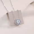 1 Carat Moissanite Necklace - S925 Sterling Silver Platinum-Plated