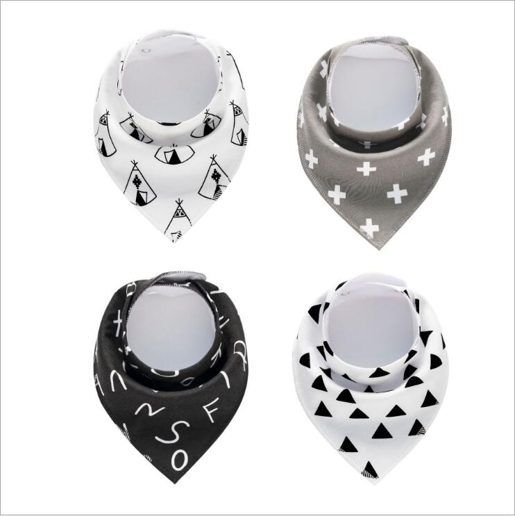 4pcs Lot Burp Bibs Cloth Cotton Bandana