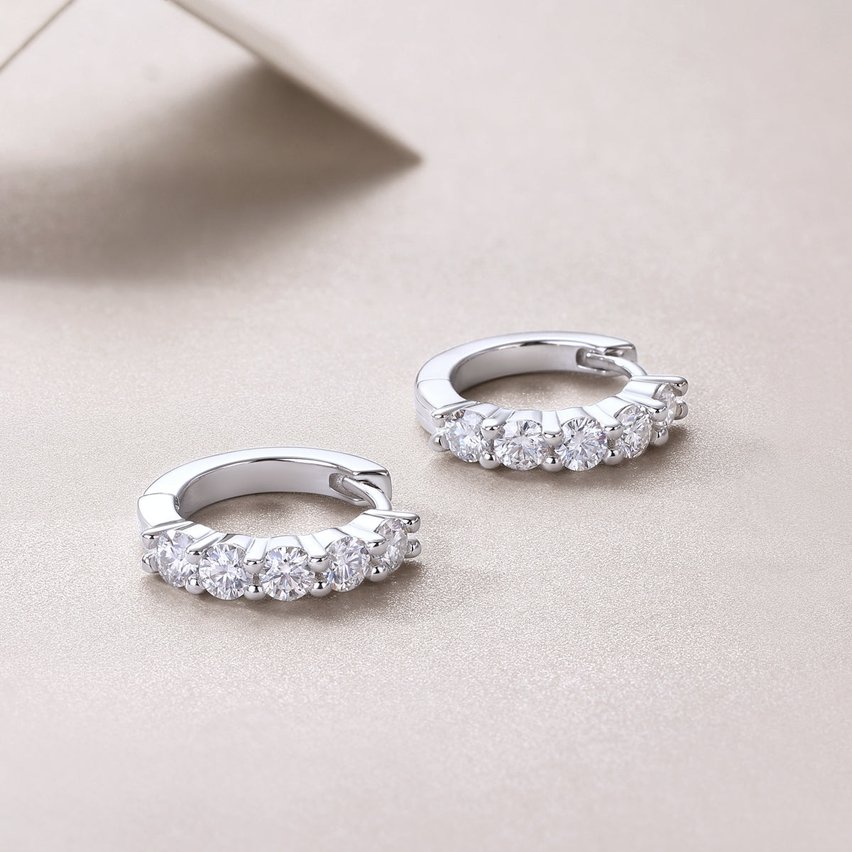 Moissanite Stud Earrings - S925 Sterling Silver