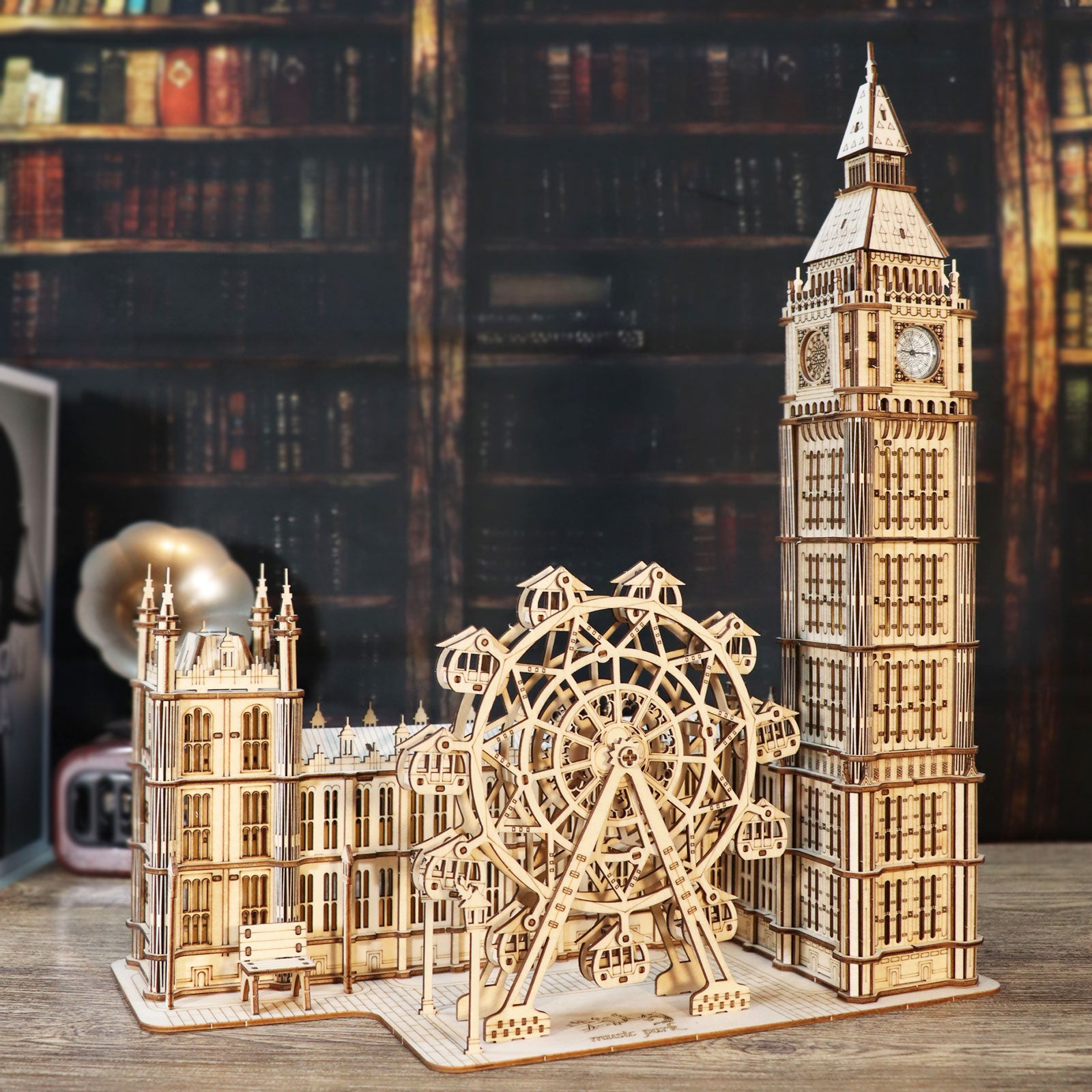 Big Ben Desktop Clock 3D Wooden Puzzle - Functional Landmark Model Kit