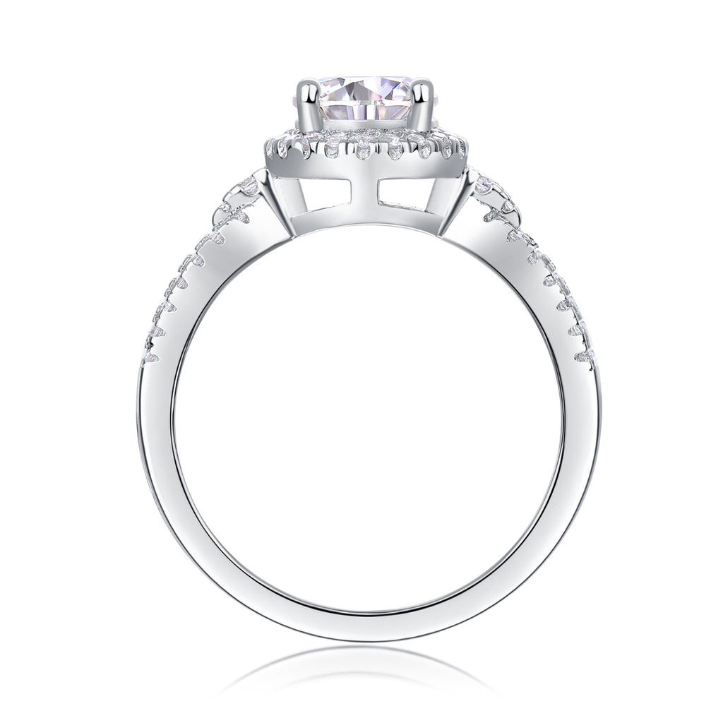 1 Carat Moissanite Ring - S925 Sterling Silver