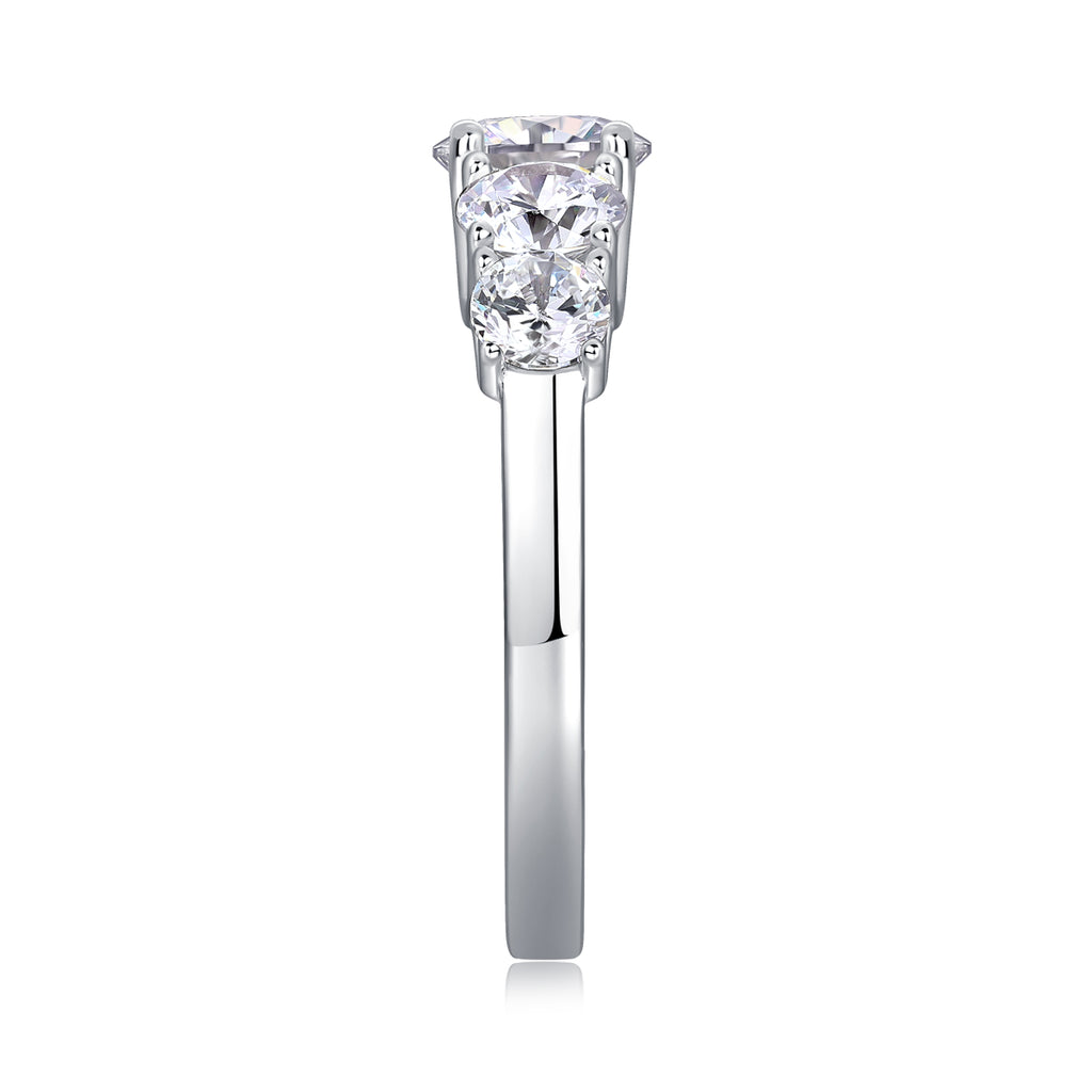 Full Pavé Moissanite Cocktail Ring in S925 Sterling Silver