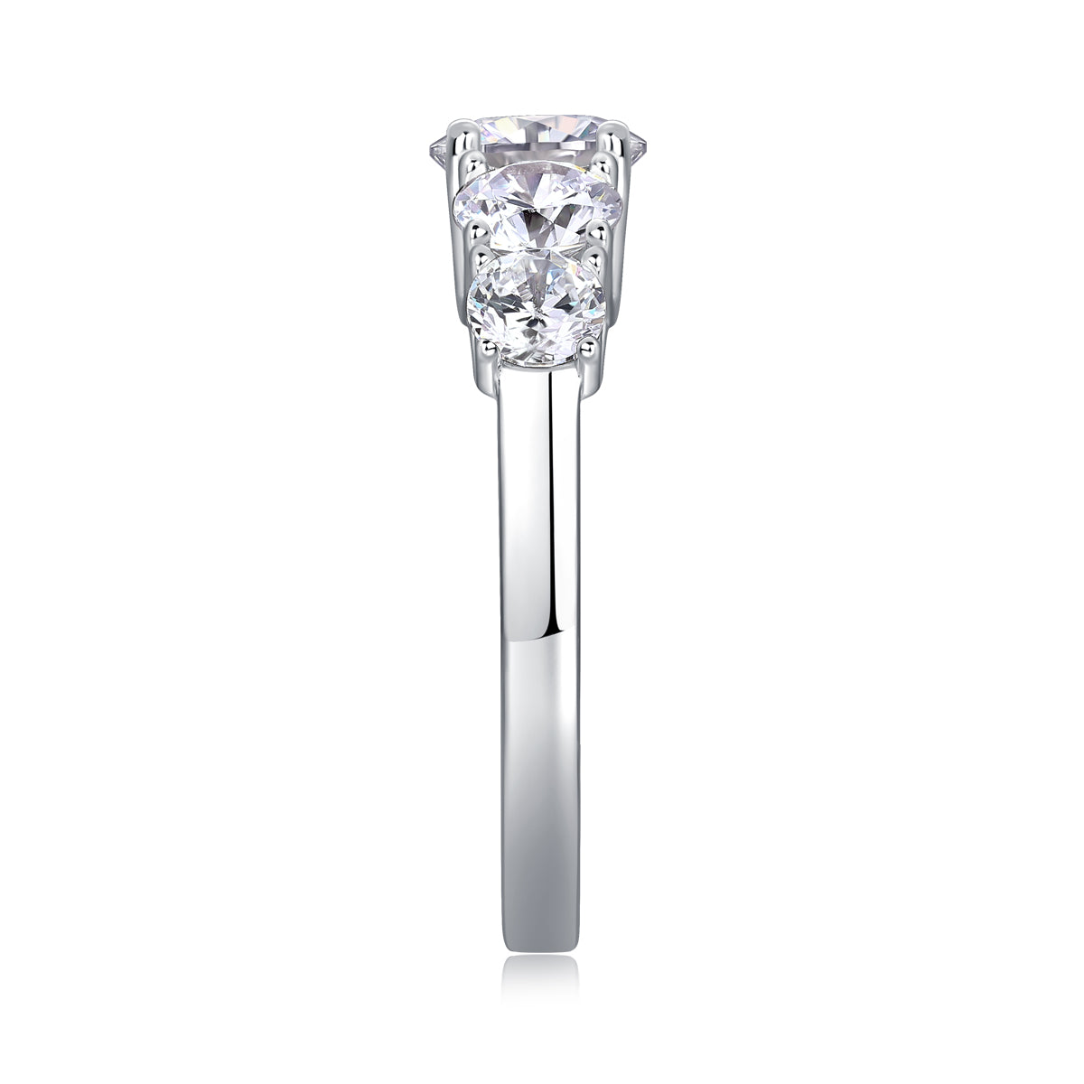 Full Pavé Moissanite Cocktail Ring in S925 Sterling Silver