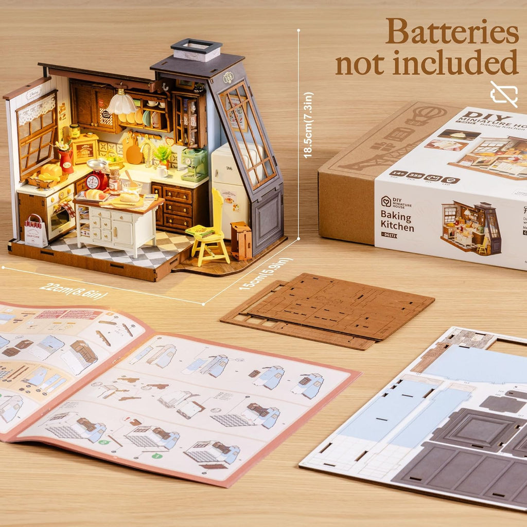 Rolife Scandinavian Bakery Kitchen Miniature Kit - DIY Dollhouse