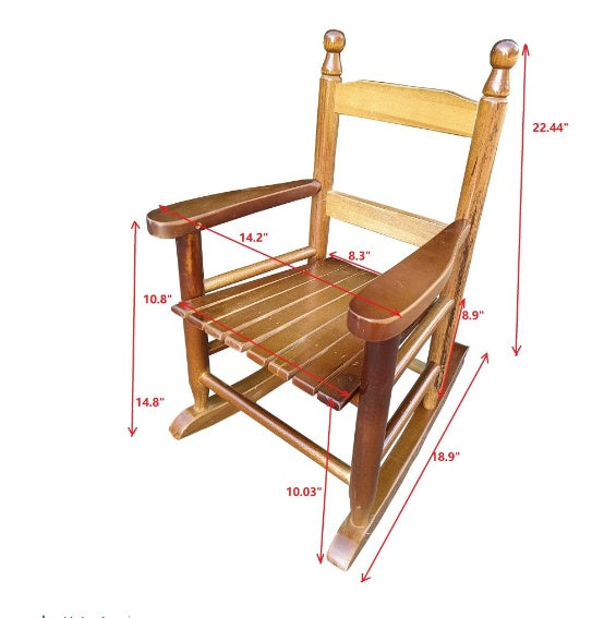 Children's Oak Rocking Chair - Indoor/Outdoor
