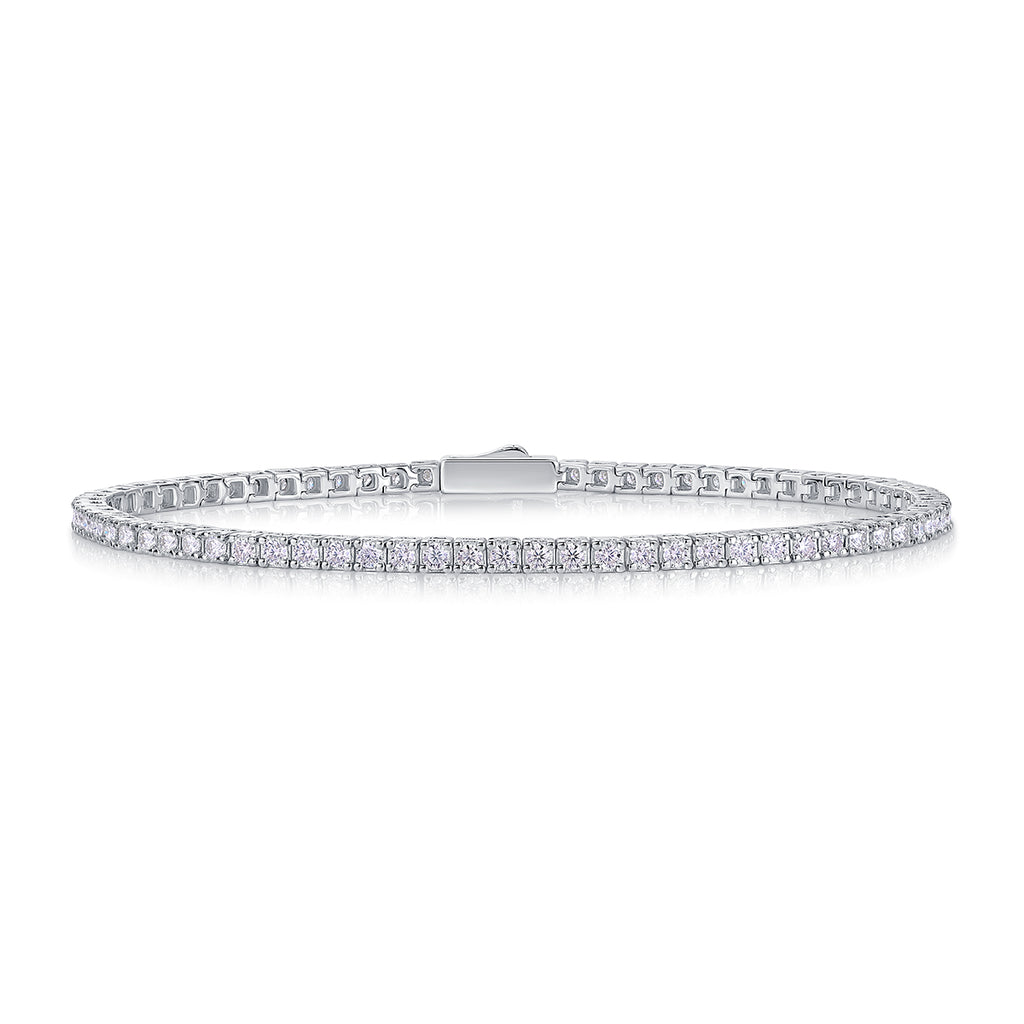 Moissanite Diamond S925 Sterling Silver Bracelet